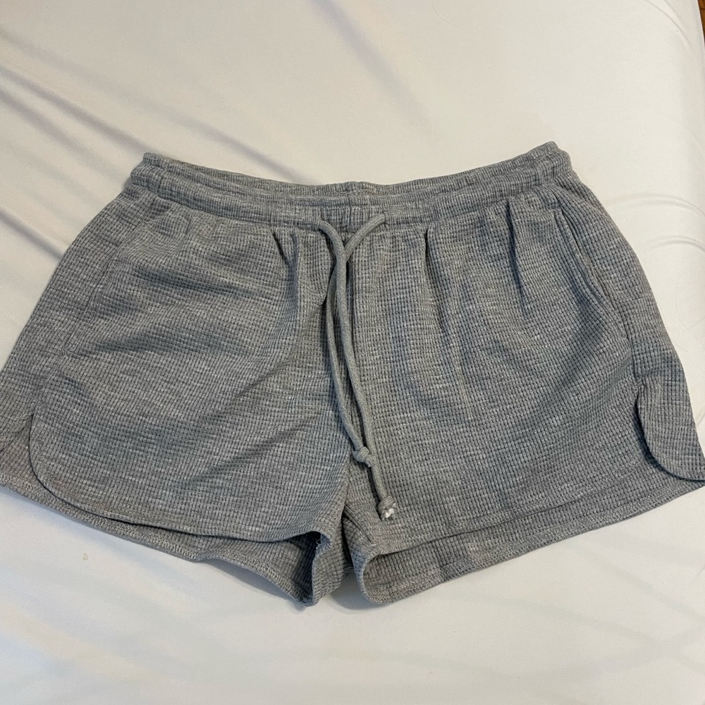 SHEIN EZwear Women's Grey Drawstring Shorts (never worn)